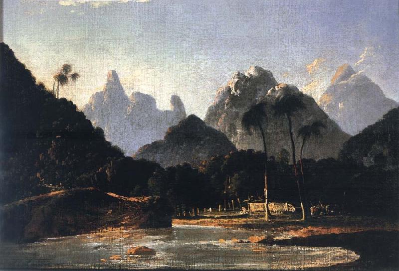 unknow artist A View of Vaitepeha Bay,Tahiti oil painting image